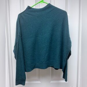 Anthropologie Pilcro 100% Cashmere Cropped Sweater | Green Oversized | Size S